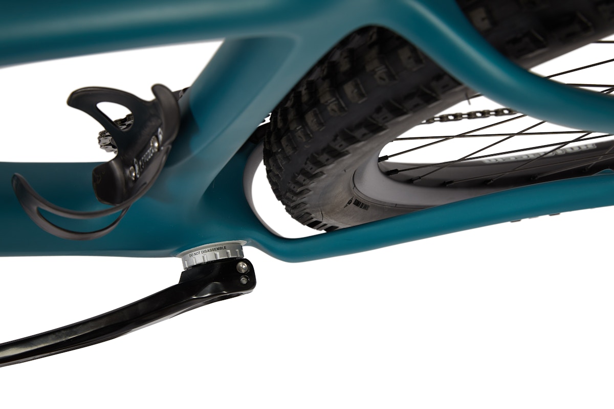 Ibis Cycles DV9 Electric Teal rear of complete bike detail