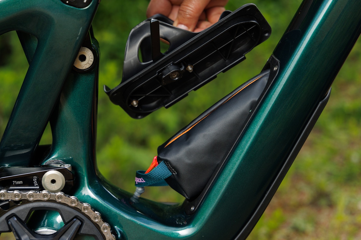 Ibis Cycles Ripley V5 Green Flash internal frame storage detail