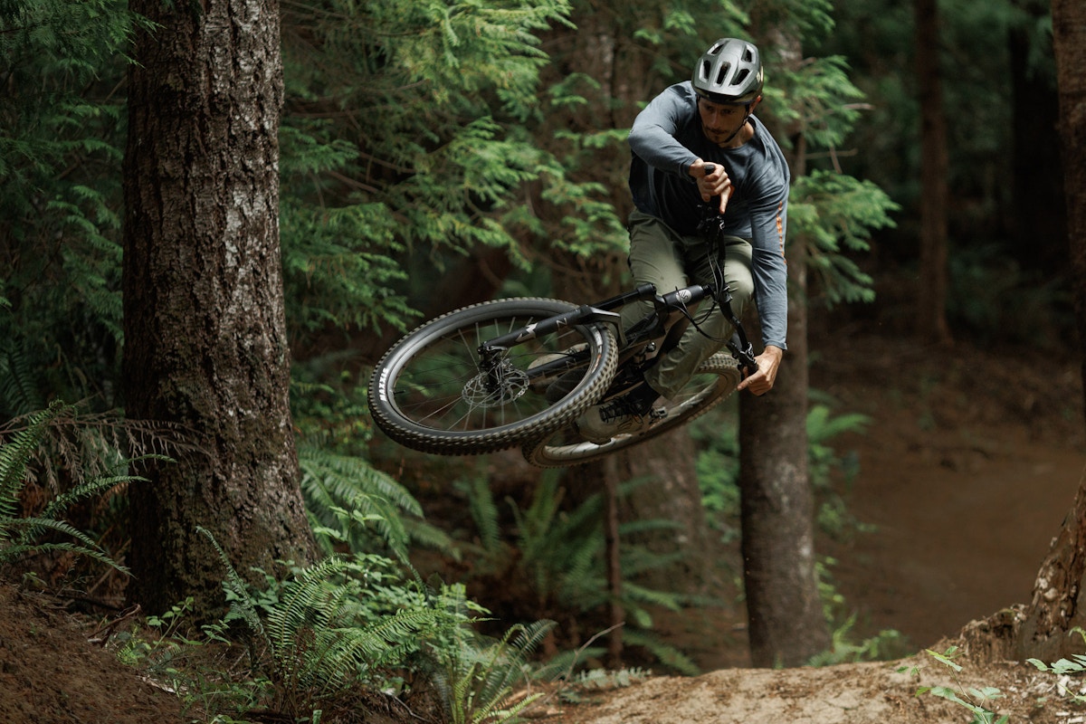 Ibis Cycles Ripmo V3 Huckleberry Purple action shot outdoor